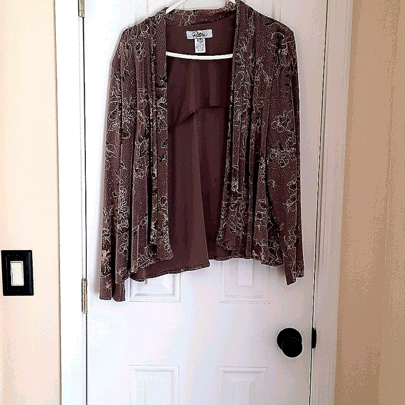 Floor-length Dress with Long-sleeved Jacket sz 18 - Picture 5 of 7